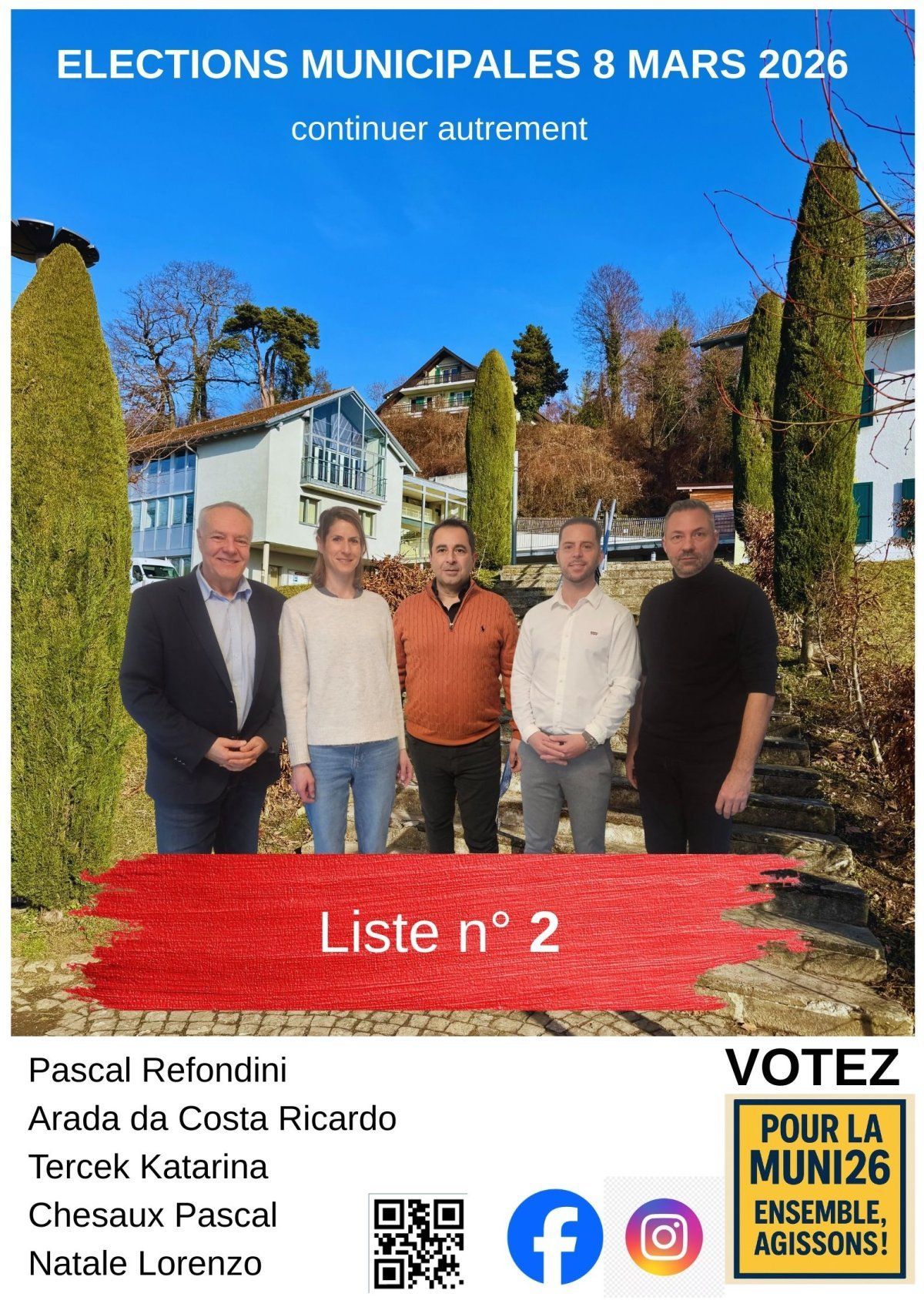 Liste n°2  - Muni26 - Continuer autrement